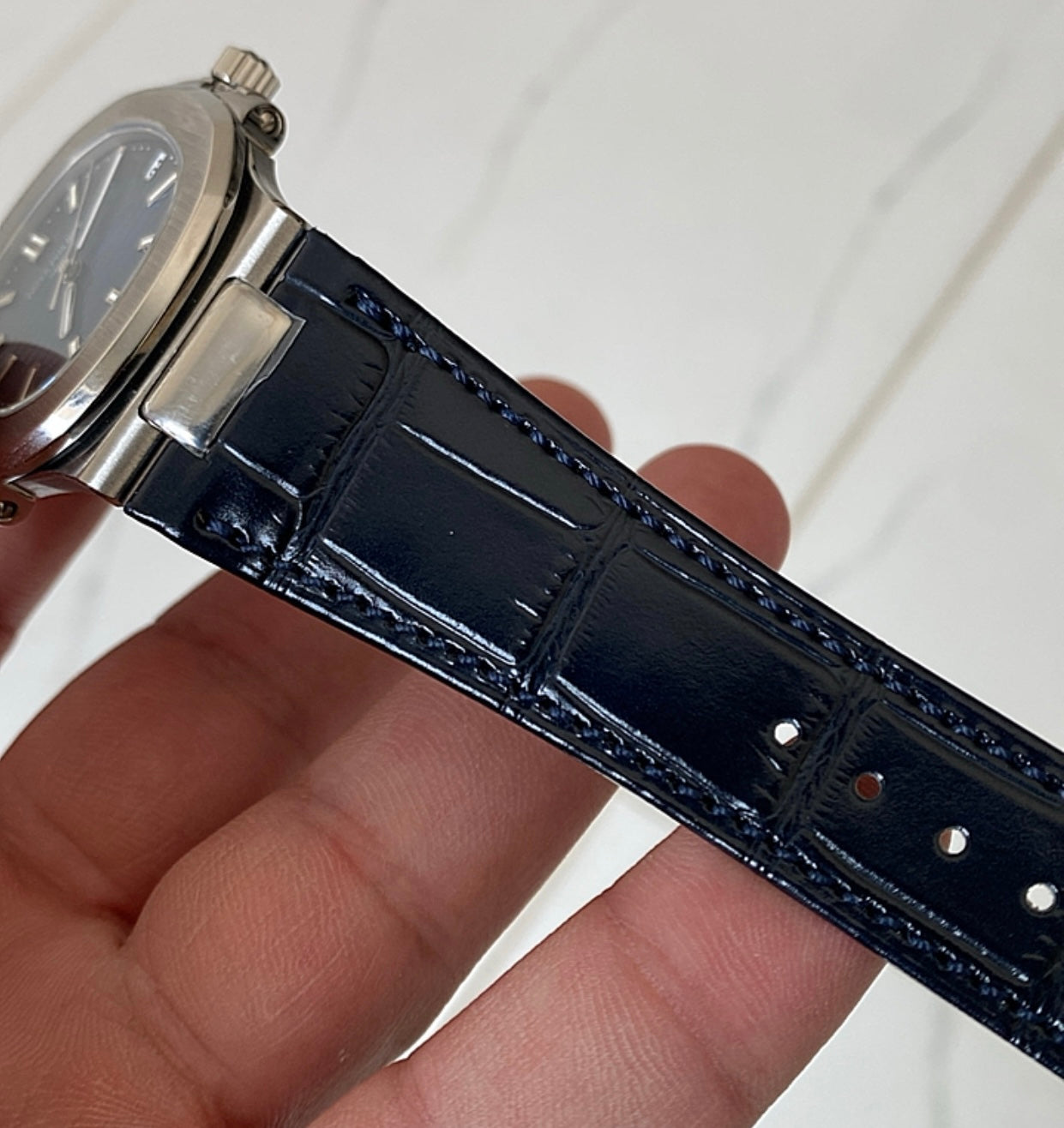 باتيك فيليب نوتلس كلين ٥٧١١ طبق الأصل جلد - نيلي