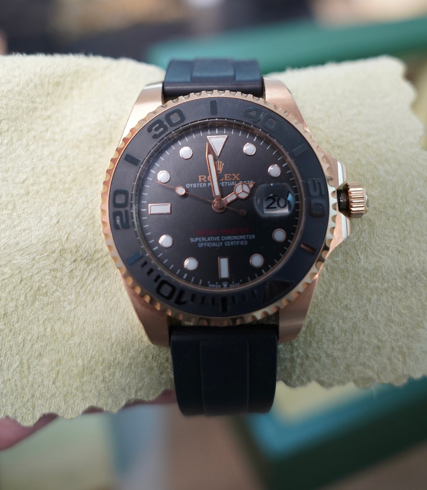 41 mm رولكس سابمارينر روزجولد رابر سوبر كواليتي