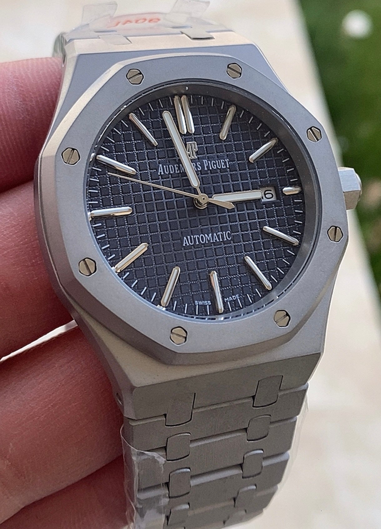 AP Royal Oak black 41 mm (كلين تايتل)