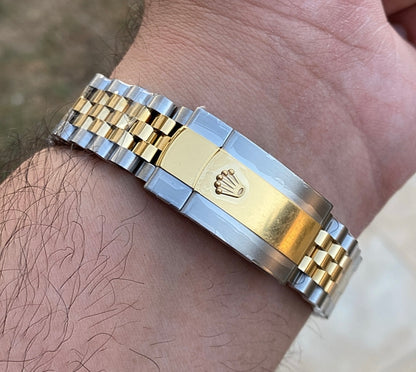 رولكس دايت جست سير جوبلي تو تون ( مستحيل تميزها بأيدك ) - كلين طبق الأصل - سيريال حقيقي  - ماكينة مطابقة للاصلية