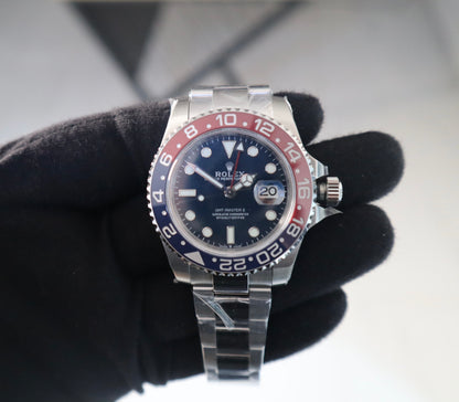 رولكس ببسي كلين - أويستر طبق الأصل سيراميك و ستانلس ٩٠٤ وماكينة سويسري