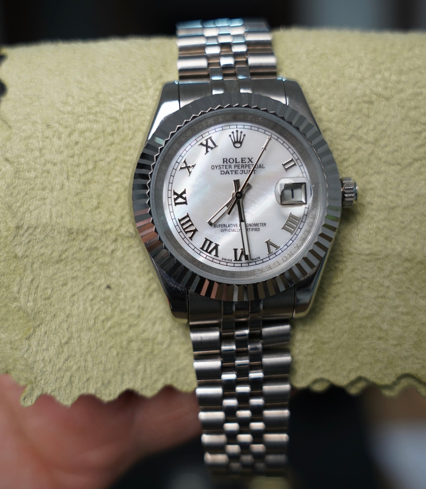 41 mm رولكس داي جست سلڤر ابيض سوبر كواليتي