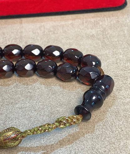 سبحة حجر سندلوس صناعة يدوية  (S8)