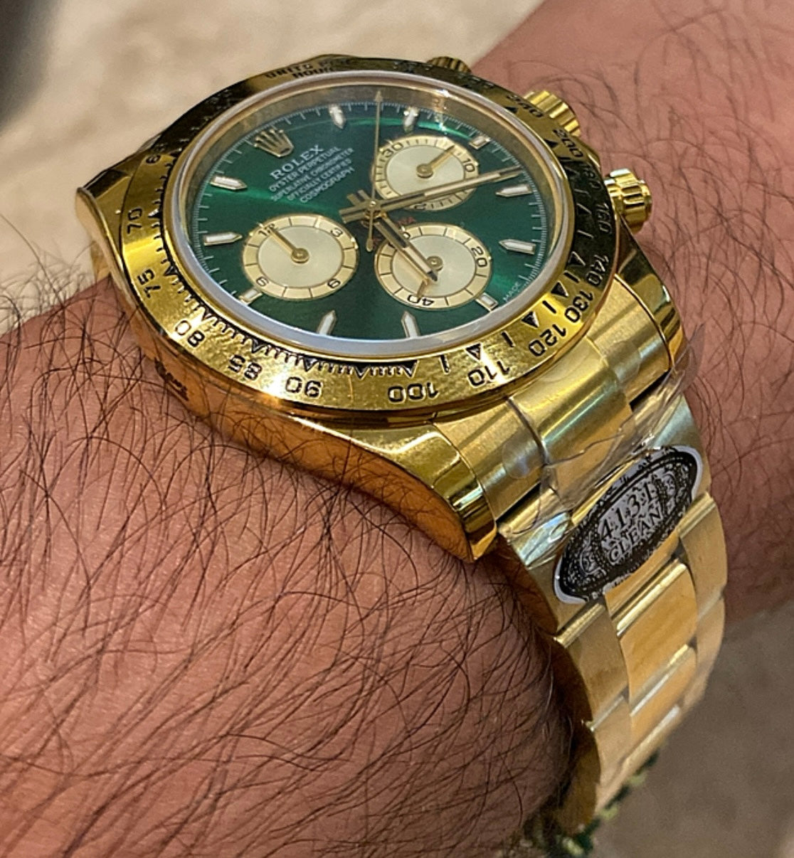 رولكس دايتونا يالو جولد مينا اصفر- كلين طبق الأصل ماكينة سويسري كورمو جراف