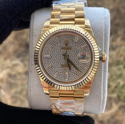 DayDate Yellow Gold - قطعة وحدة كلين طبق الأصل مينا باڤد