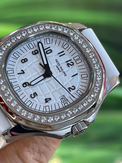 باتيك فيليب كلين نسائي مينا ابيضّ دايموند