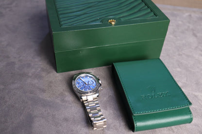 رولكس دايتونا جراند ماستر مينا نيلي فول ستانلس