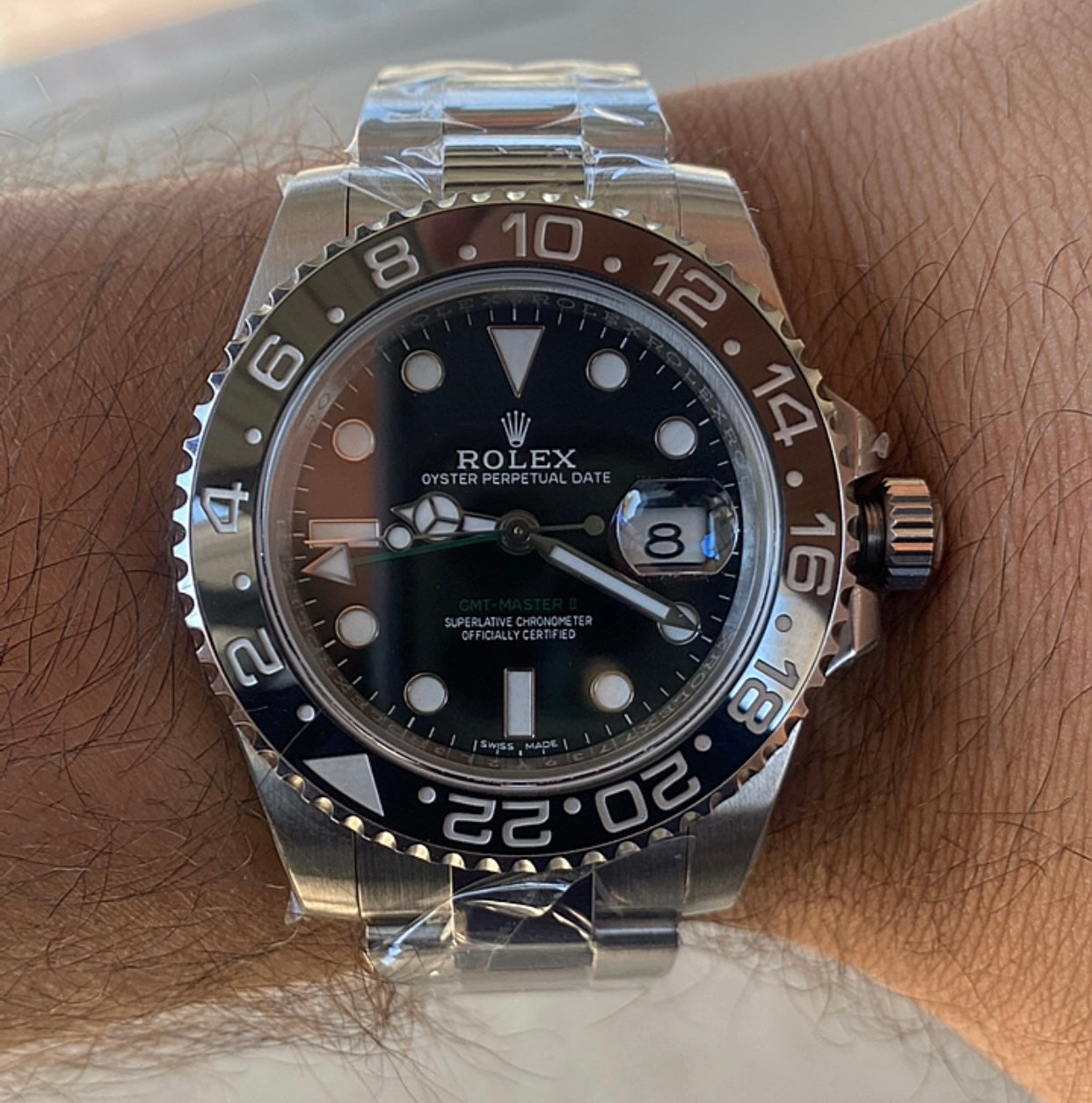رولكس جي أم تي ماستر لون بيزل اسود - كلين طبق الأصل سيراميك  و ماكينة سويسرية بكامل التعقيدات