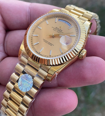 رولكس دايديت كلين فول يالو جولد - كلين طبق الأصل ماكينة سويسري  طلاء ذهب ١٨