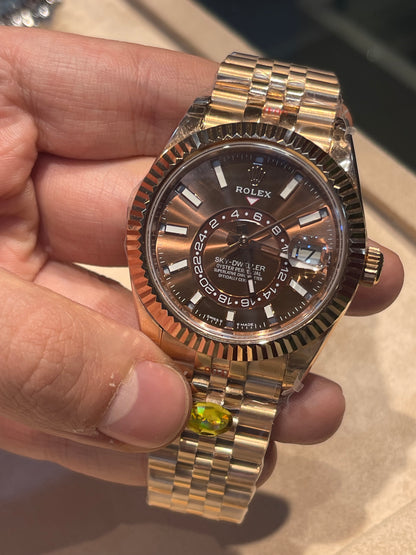 رولكس سكاي دويلر جوبلي روز جولد - كلين اعلى كوالتي