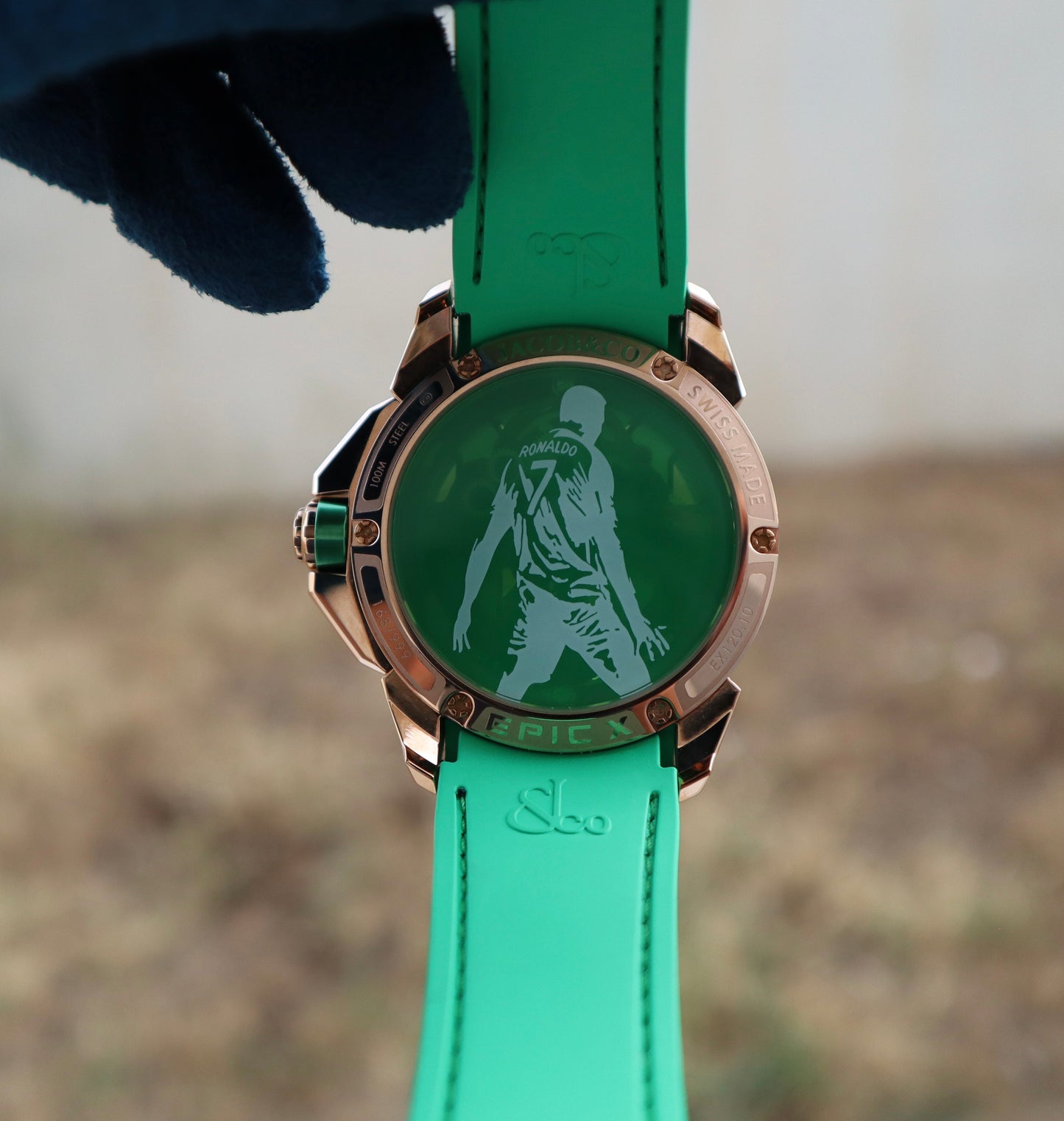 jacob & co CR7 - جاكوب اند كو اصدار رونالدو لون اخضر توربيون كلين درجة اولى