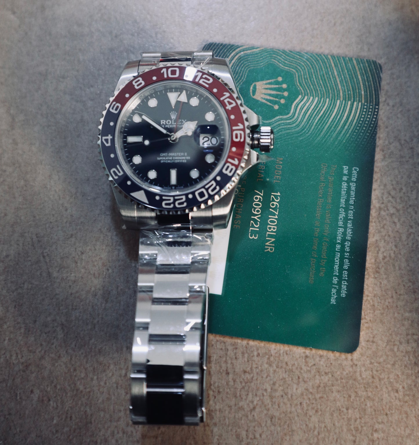 رولكس ببسي كلين - أويستر طبق الأصل سيراميك و ستانلس ٩٠٤ وماكينة سويسري