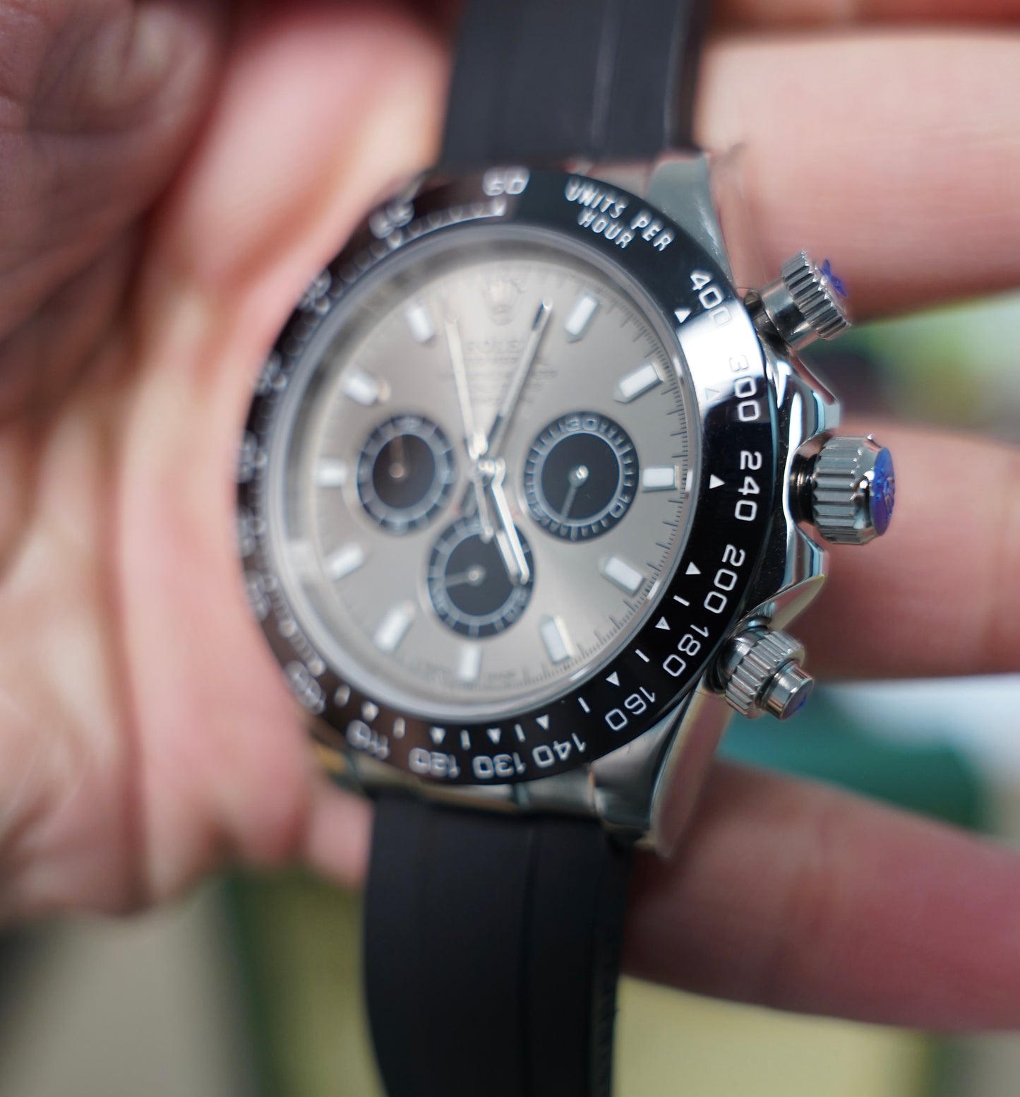 43 mm رولكس دايتونا باندا سلڤر سوبر كواليتي