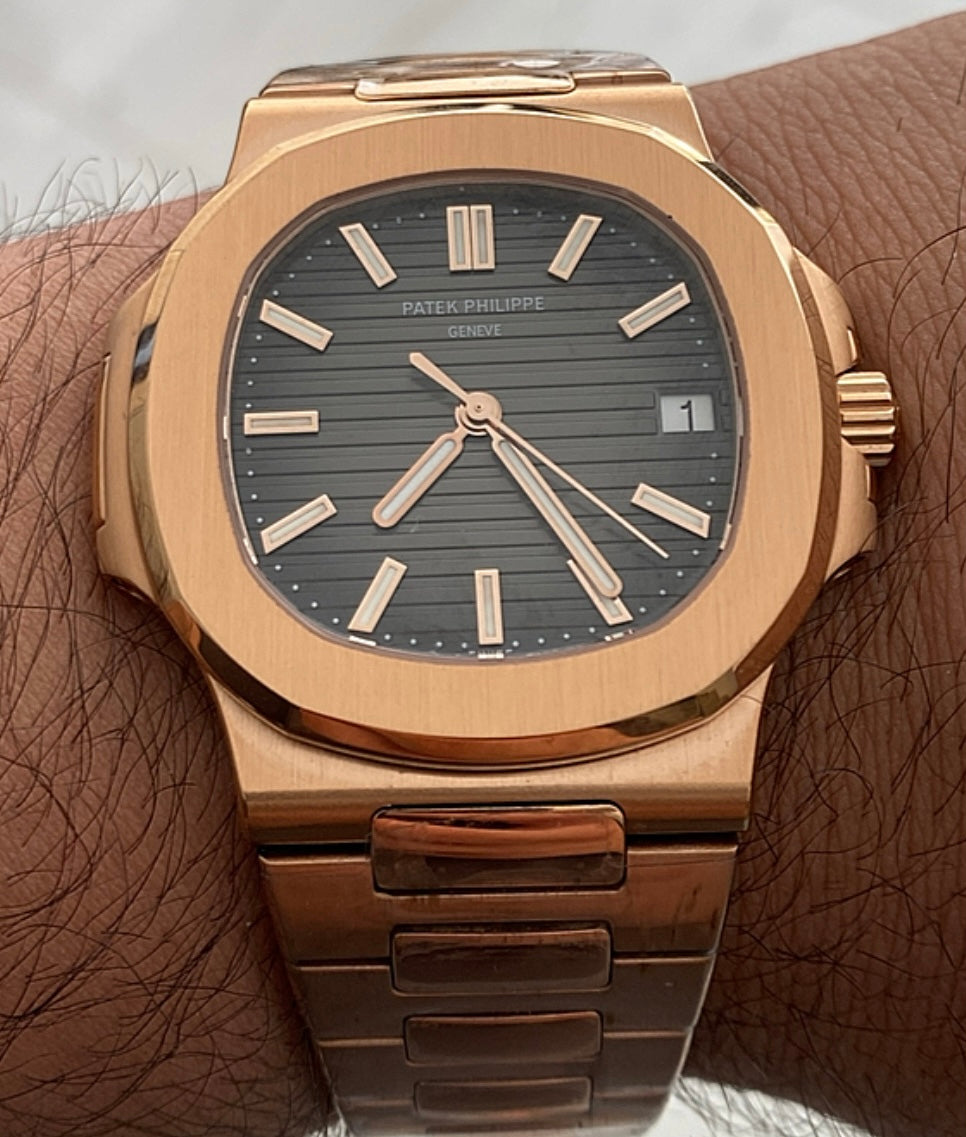 حبة واحدة كلين - باتيك فيليب نوتلس ٥٧١١ كلين طبق الأصل روززجولد