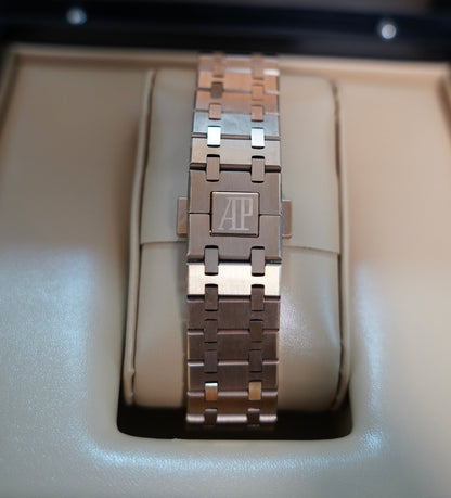 AP Royal Oak 41 mm  -  رويال اوك كاليندر روز جولد سوبر كواليتي