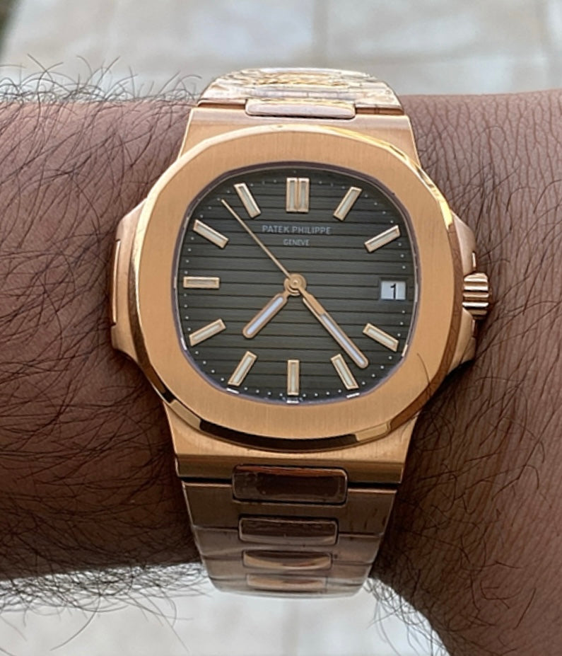 حبة واحدة كلين - باتيك فيليب نوتلس ٥٧١١ كلين طبق الأصل روززجولد