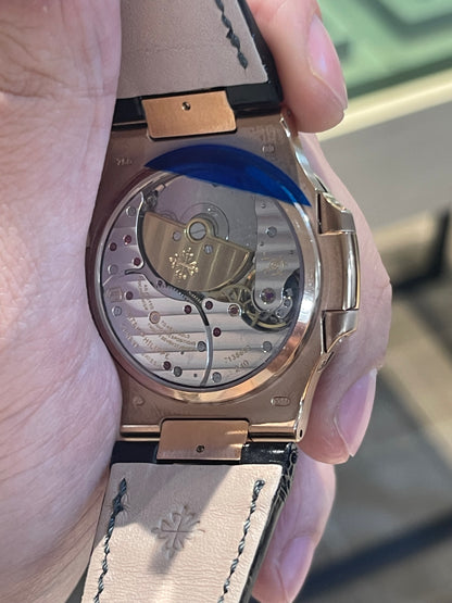 باتيك فيليب 5712 كلين طبق الأصل لا تميز عن الأصلية- ستراب اسود