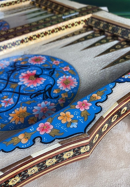 تحفة فنية صناعة يدوية - طاولي و شطرنج رسمة واحدة فقط يعني الحبة الوحيدة في العراق - احجار الطاولي و الشطرنج صناعة يدوي  بادق التفاصيل (t5)