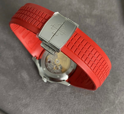 باتيك فيليب اكوا نوت ستراب احمر - طبق الاصلية