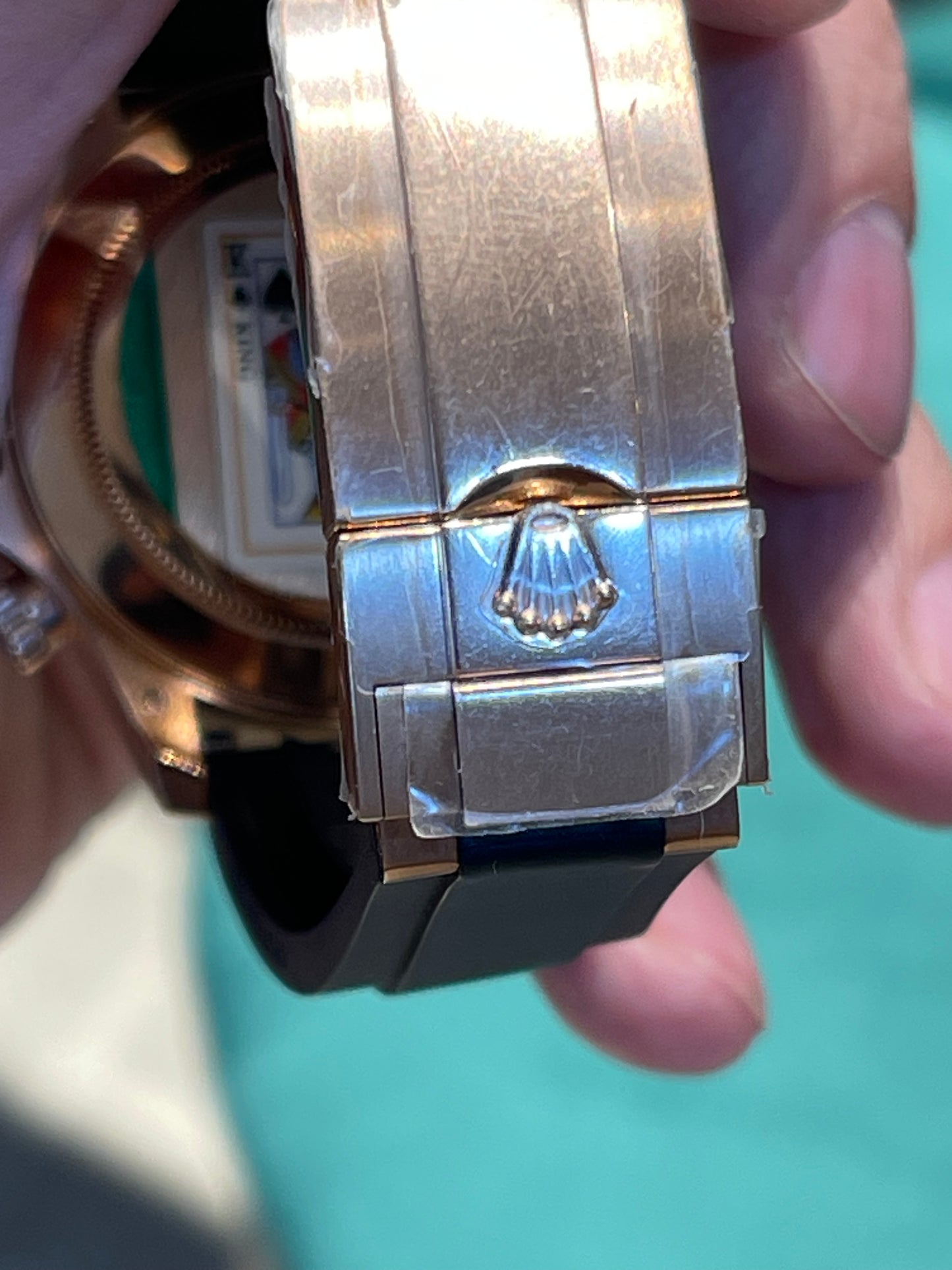 رولكس دايتونا كوزموغراف شوكلت كلين ربر طبق الأصل