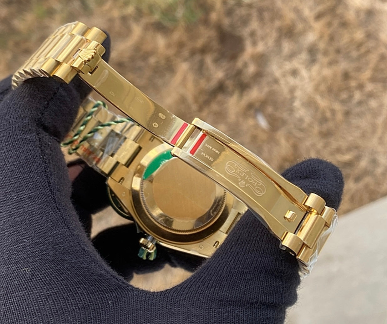 DayDate Yellow Gold - قطعة وحدة كلين طبق الأصل مينا باڤد