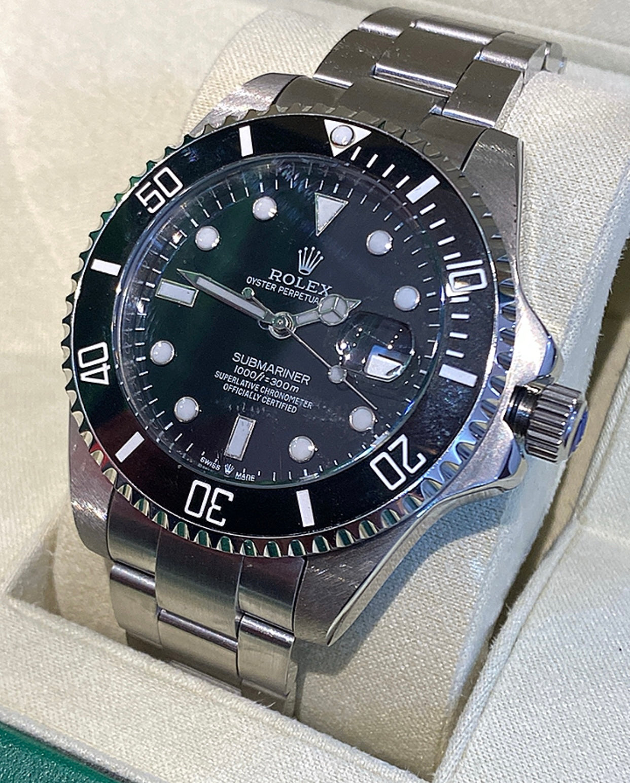 41 mm رولكس سابمارينر اسود اصدار ٢٠٢٤ كلين تايتل + الكارد الذكي الجديد