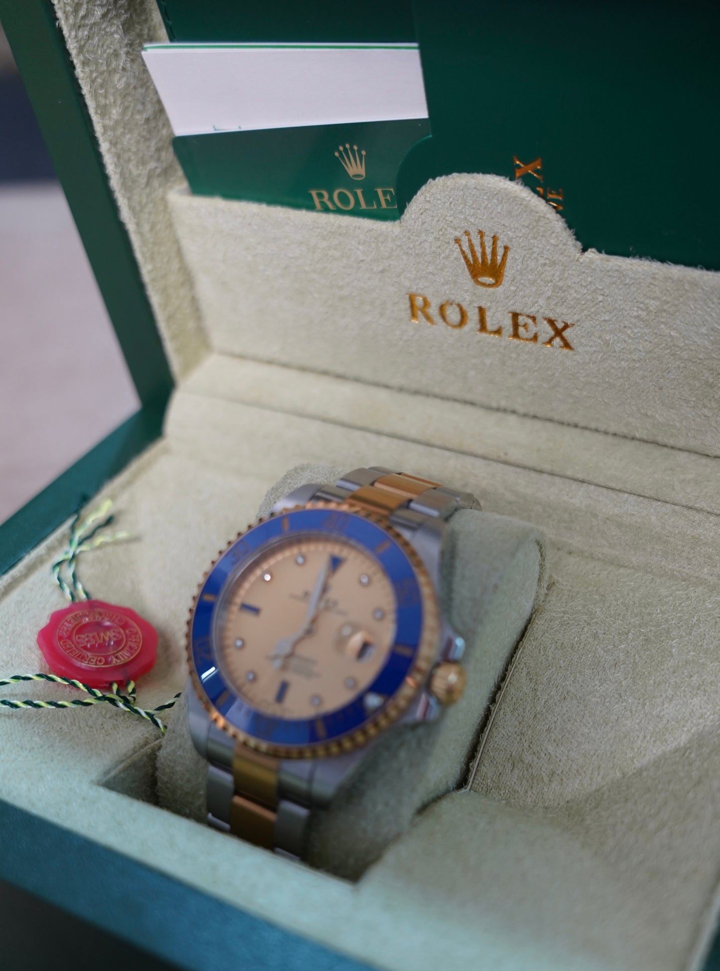 41 mm ساعة رولكس سابمارينر ذهبي و أزرق سوبر كواليتي