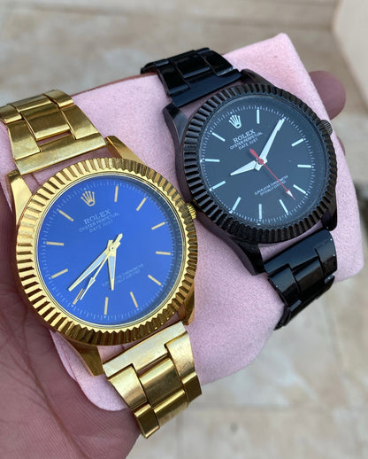 عرض ساعتين - رولكس فل بلاك + رولكس جولد اند بلو