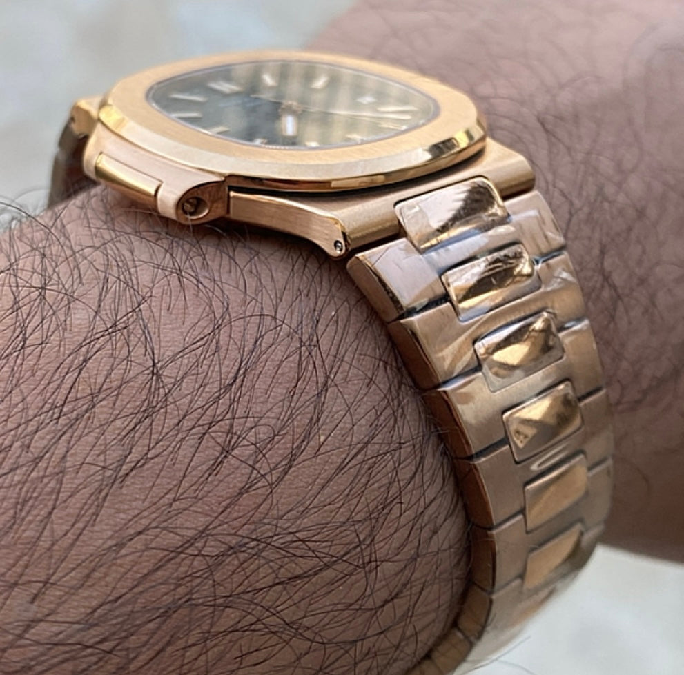 حبة واحدة كلين - باتيك فيليب نوتلس ٥٧١١ كلين طبق الأصل روززجولد