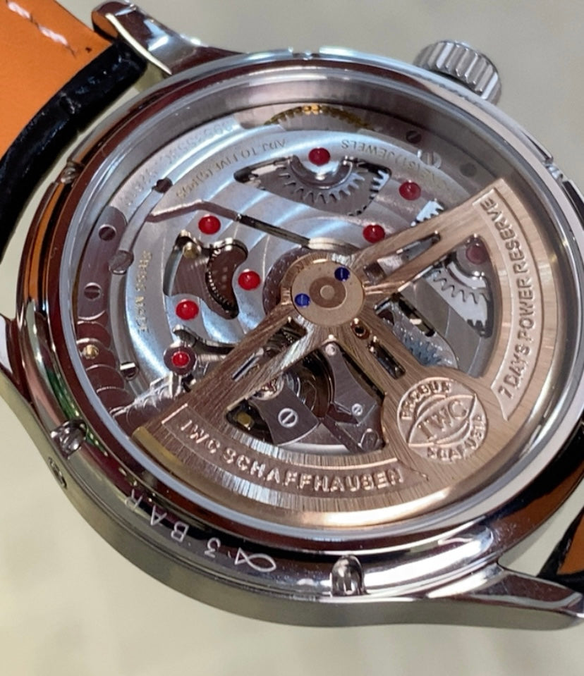 IWC Clean - الساعة طبق الأصلية بالضبط توصيل سريع فقط