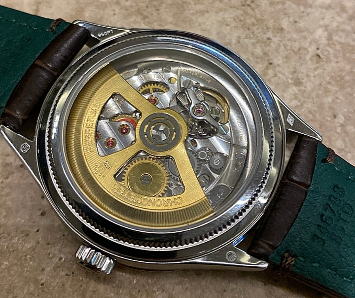 رولكس بيربتشوال 1908 ايس بلو - كلين طبق الأصل ماكينة سويسري حبة واحدة