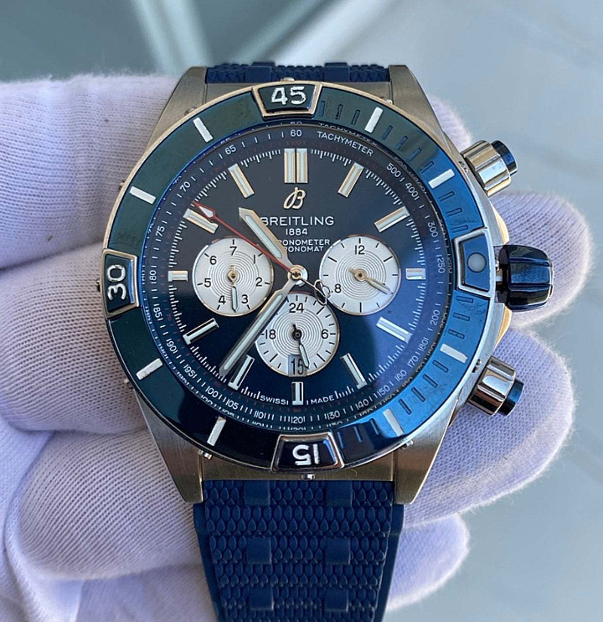 بريتلنج كرونوجراف كلين طبق الأصل نفس المواد الخام - قطعة واحدة