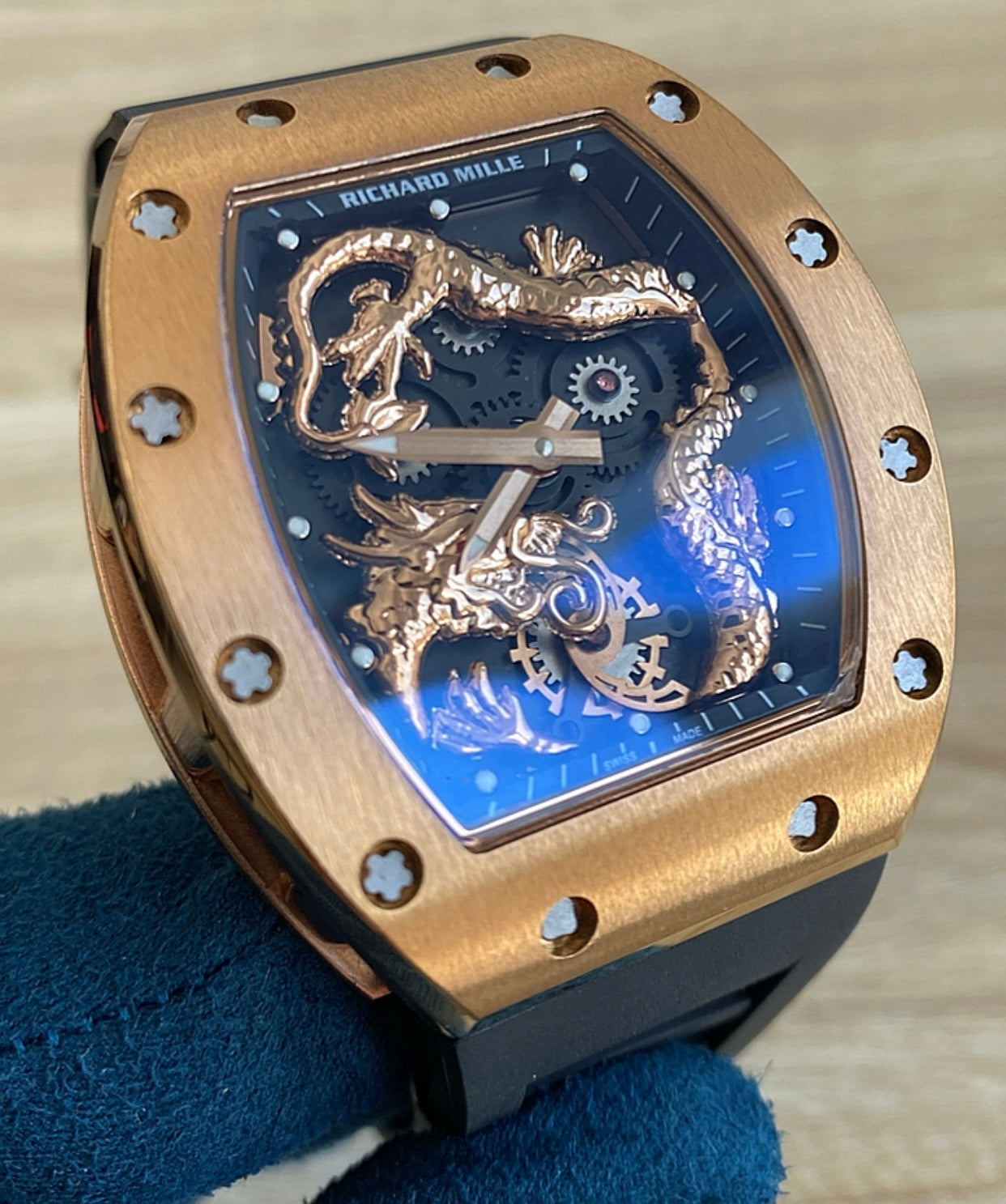 ريتشارد ميل فضي اصدار خاص و نادر " جاكي شان " - كلين ماكينة سويسري )