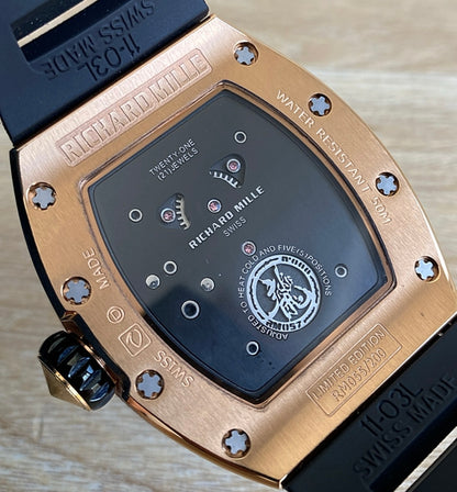 ريتشارد ميل فضي اصدار خاص و نادر " جاكي شان " - كلين ماكينة سويسري )