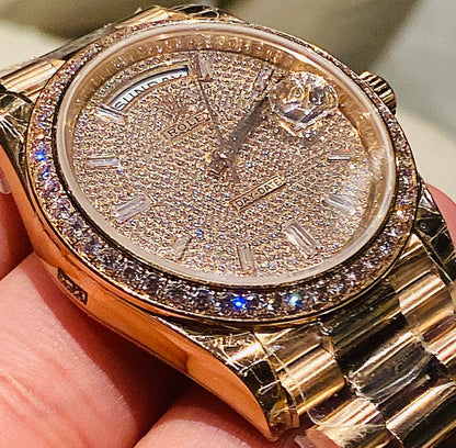 روليكس داي ديت مينا باڤيد - ساعة نادرة جدا - الساعة كليون طبق الاصل ماكينة سويسري (ووزجولد)
