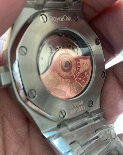 AP Royal Oak titanium skyblue 41 mm  (كلين تايتل)