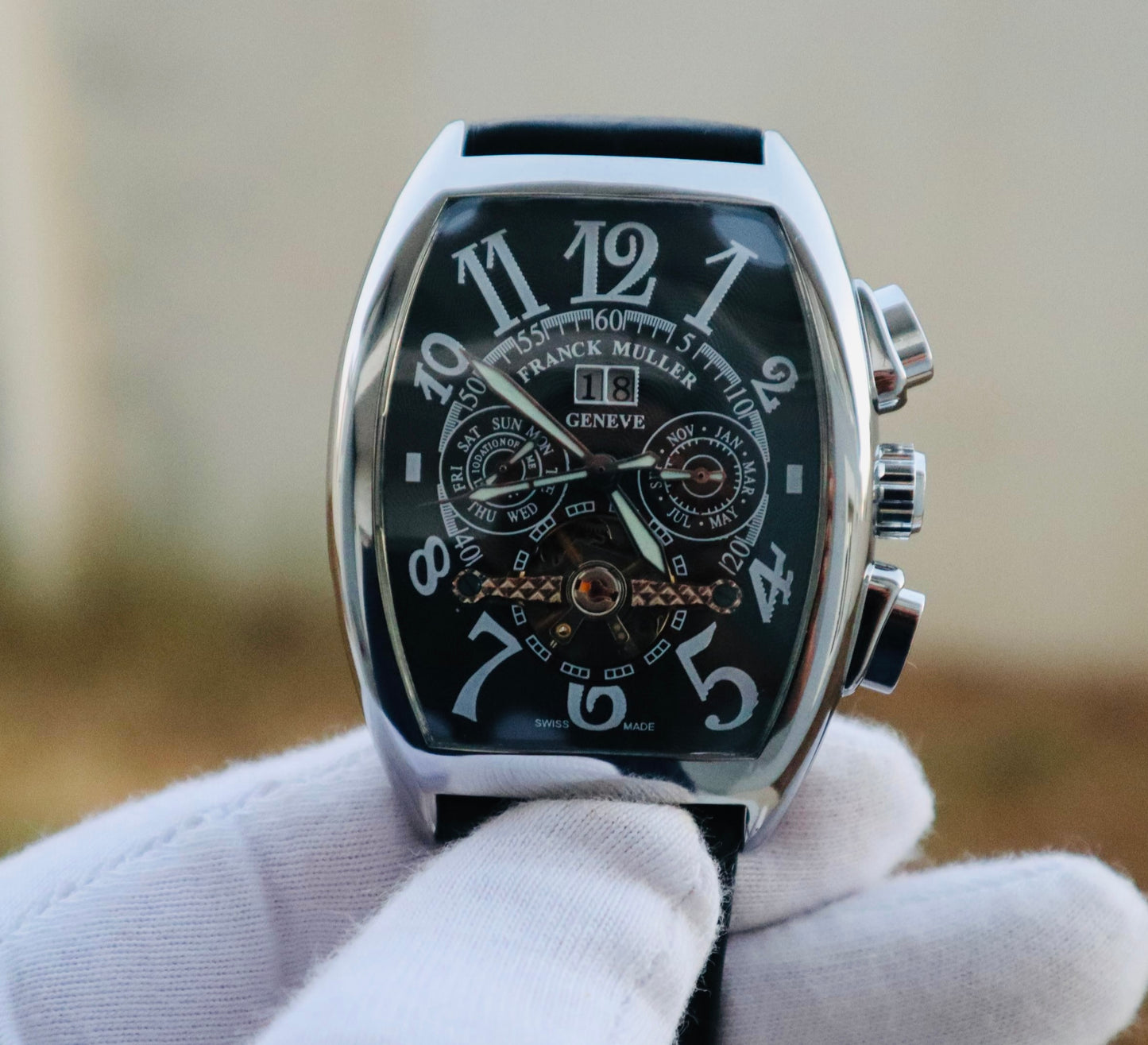 franck muller calendario - فرانك مولر كاليندر بيج ديت كلين طبق الأصل