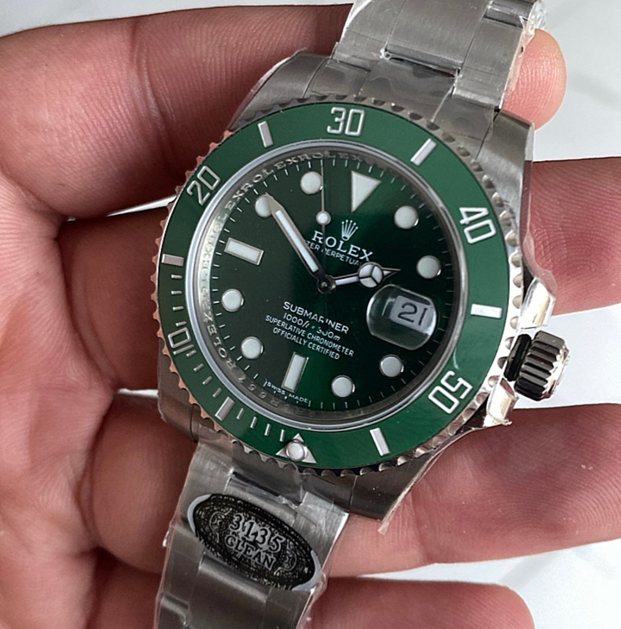 رولكس سابمارينر هالك - كلين طبق الأصل ماكينة سويسري - متوفر حبة واحدة