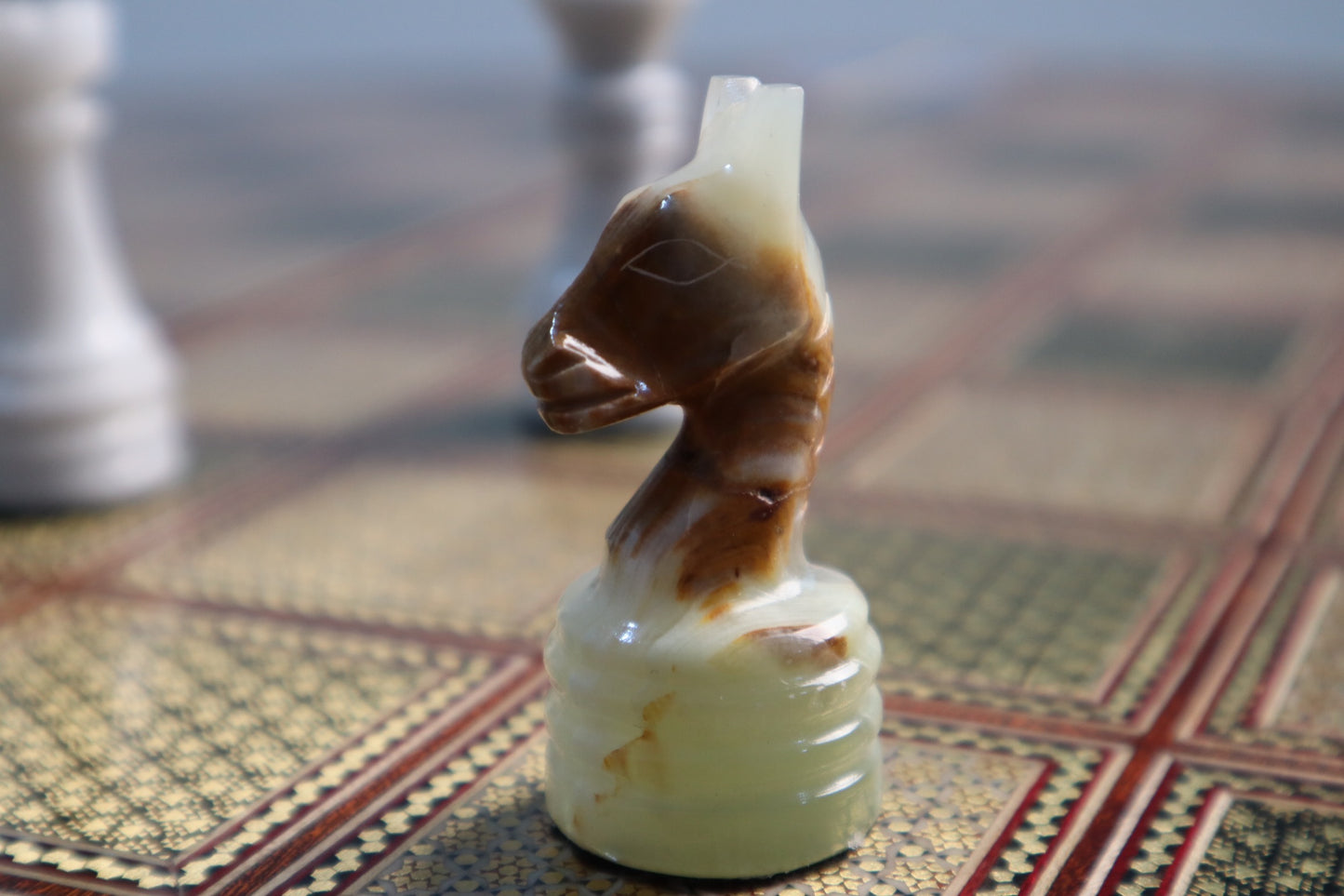 طاولي + شطرنج قطعة فنية للاقتناء - حجم كبير