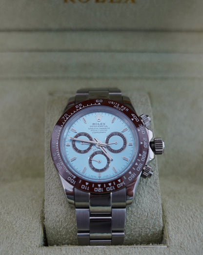 40 mm رولكس دايتونا كوزمو جراف بيزل بني