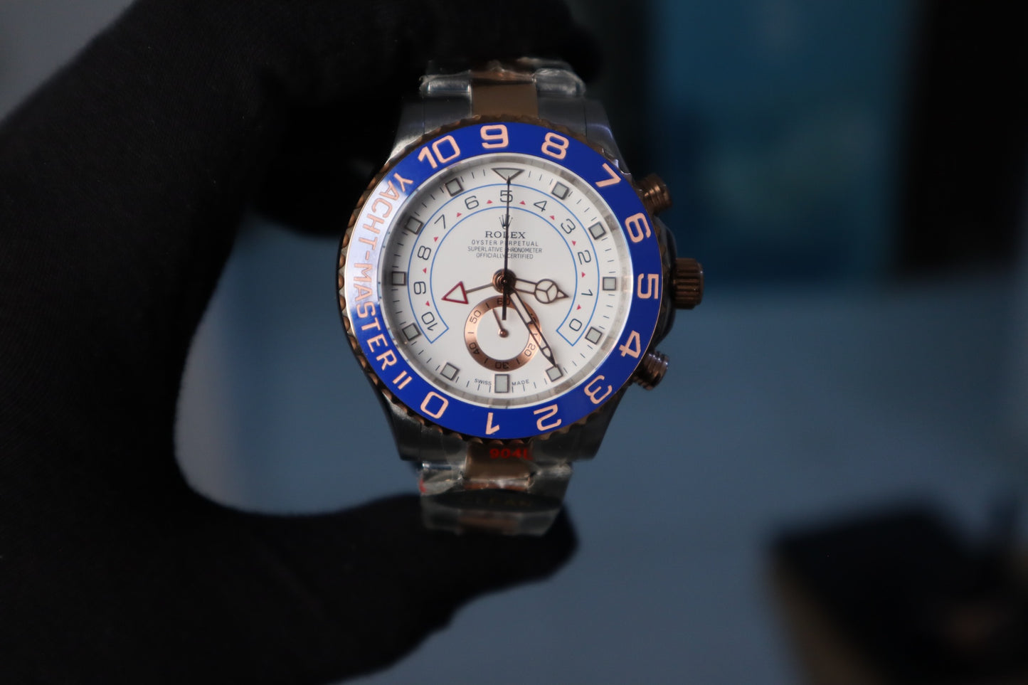 Rolex Yacht-Master II 116680 (الساعة كلين طبق الأصل)