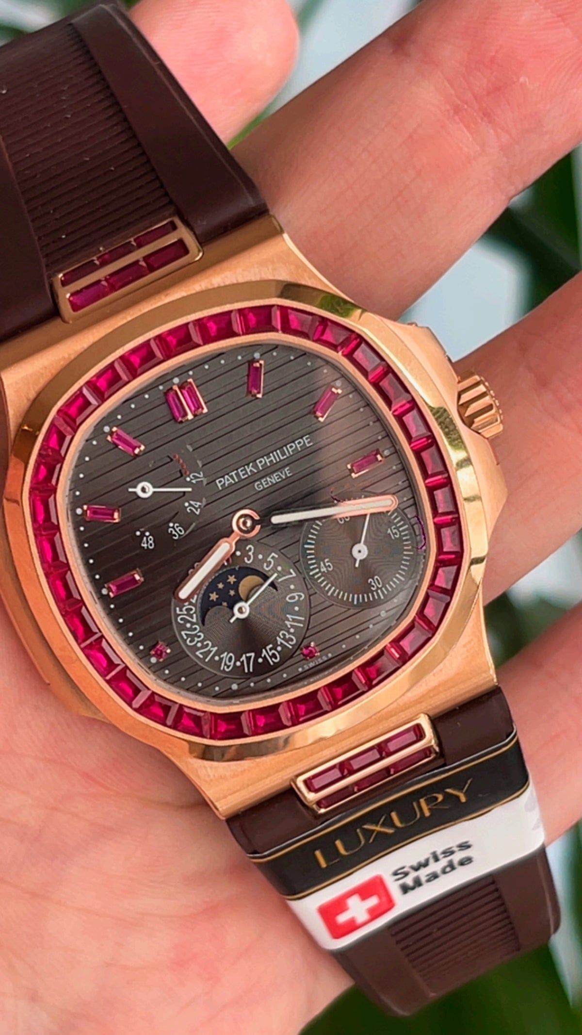 باتيك ربر بني ريد روبي قطعه مطابقه تماما لاول شخص