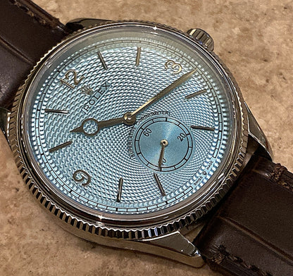 رولكس بيربتشوال 1908 ايس بلو - كلين طبق الأصل ماكينة سويسري حبة واحدة