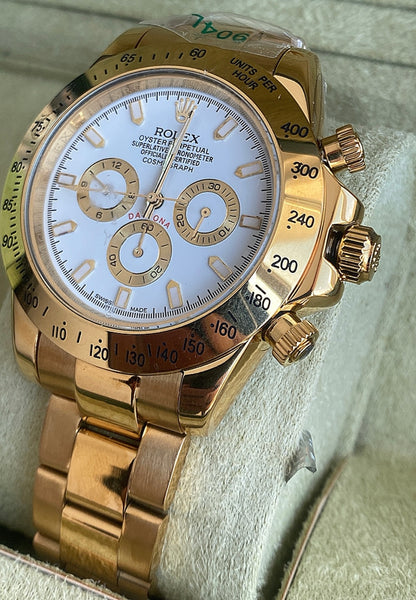 دايتونا ذهبي مينا ابيض - كلين تايتل