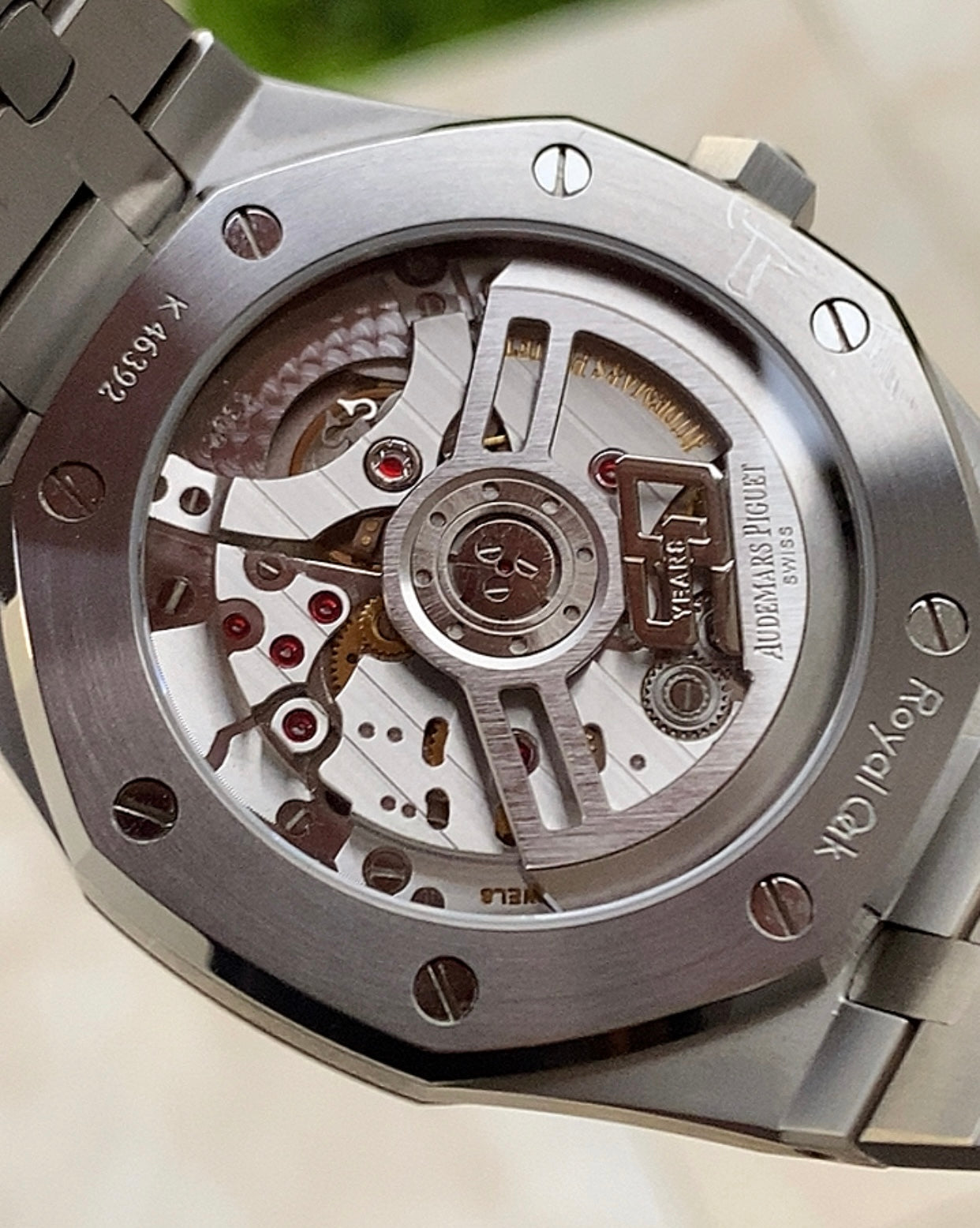 AP Royal Oak black dial - حبة وحدة مستحيل تميزها عن الاصلية