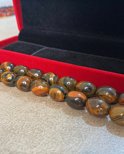 سبحة حجر سندلوس نقي ١٠٠٪؜  S19- متوفر قطعة واحدة من هذا التصميم