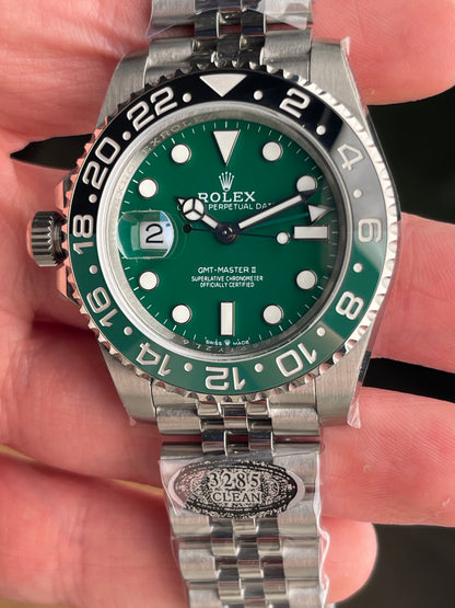 رولكس سبرايت ٢٠٢٥ مينا اخضر كلين طبق الأصل