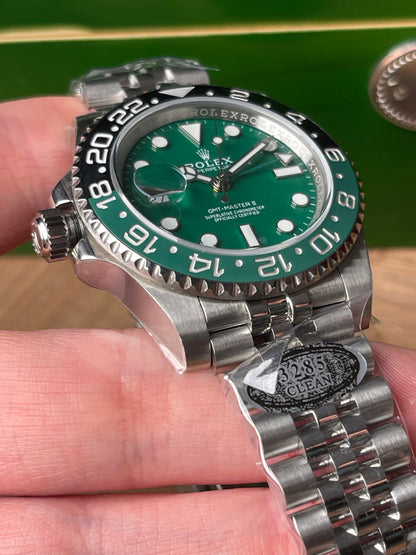 رولكس سبرايت ٢٠٢٥ مينا اخضر كلين طبق الأصل
