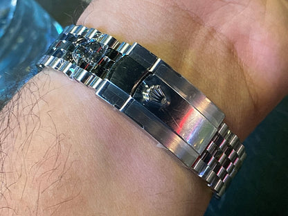 رولكس دايت جست ارقام دايموند دايل ازرق - سير جوبلي ماكينة سويسري طبق الأصل حبة واحدة