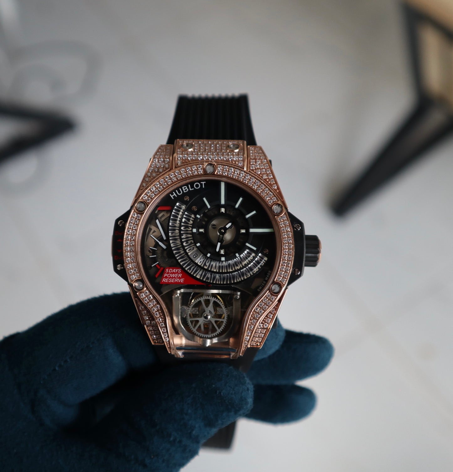 Hublot MP9 Tourbillon - هابلوت ام بي ناين روزجولد ذايموند